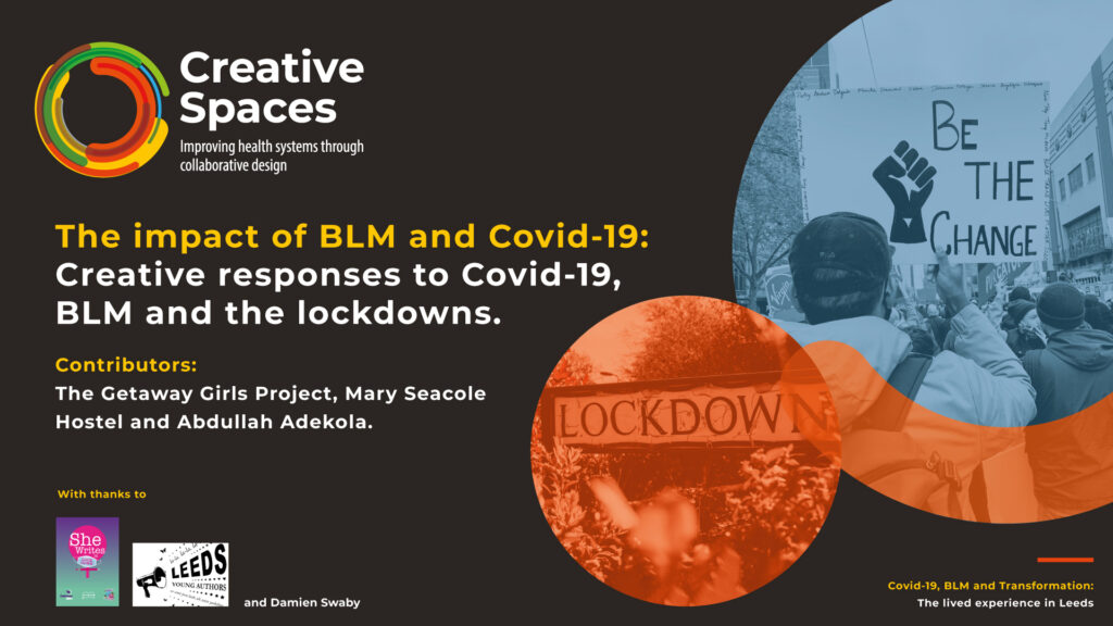 Slide for the BLM, Covid-19 and lockdown audio reading (1)